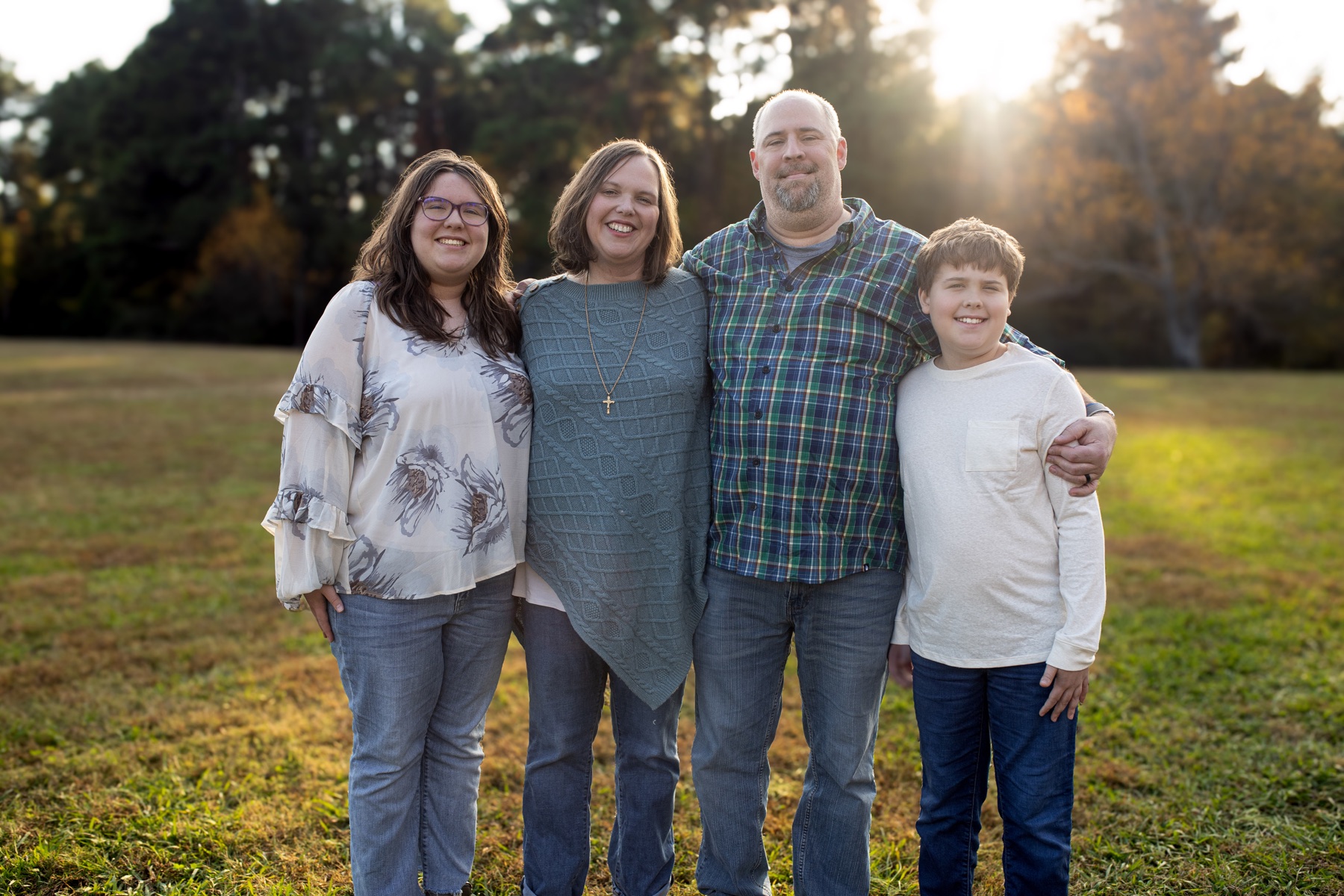 Rhonda Martin with Frank, Maddie, and Ben